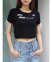 ラインリボングラフィックショートTシャツ