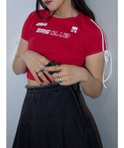 ラインリボングラフィックショートTシャツ