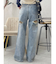 BACKスラッシュワイドデニムパンツ