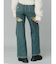 BACKスラッシュワイドデニムパンツ
