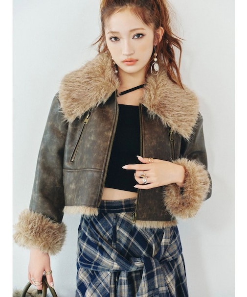 ストラップリブカットトップス