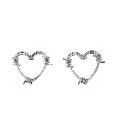 HEART MOTIF HOOP ピアス