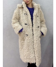 フェイクファーダッフルコート