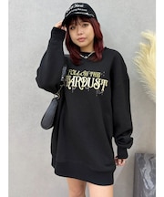 STARDUSTラインストーンBIGスウェットトップス