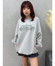 STARDUSTラインストーンBIGスウェットトップス