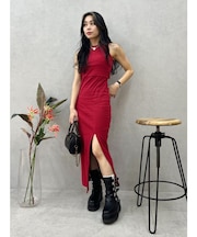 バックオープンアメスリロングワンピース