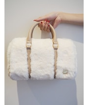 フェイクファーボストンBAG