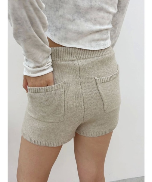 ハイゲージニットショートパンツ