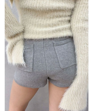 ハイゲージニットショートパンツ