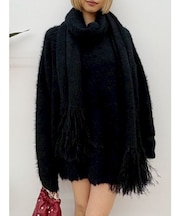 マフラーSETシャギーニットトップス