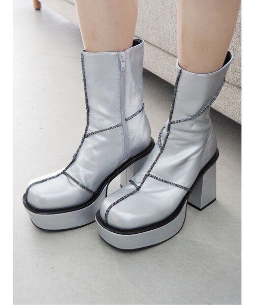 EVRIS エヴリス ステッチショートブーツ EVRIS（エヴリス）の「ステッチショートブーツ（ブーツ）」 - WEAR