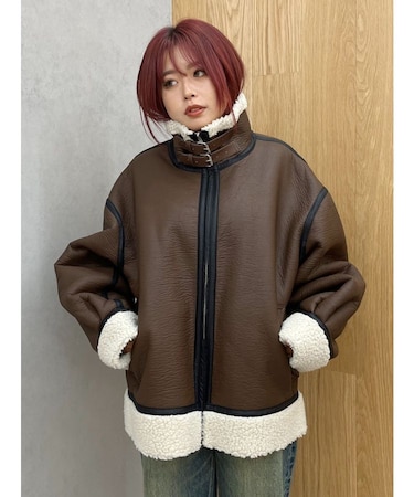オーバーサイズボアブルゾン