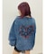 HEART PRINT DENIMトップス