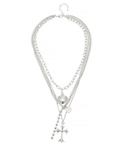 CROSS MOTIF 3連ネックレス