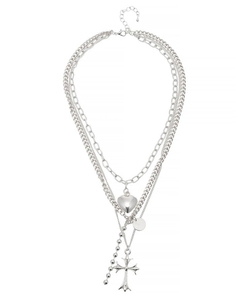 CROSS MOTIF 3連ネックレス