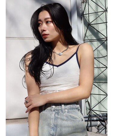 シアーレースキャミソール