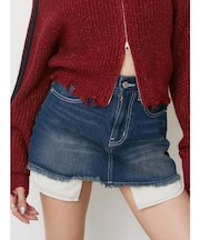 ポケットデニムミニスカート