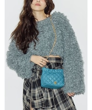 ショートループニットトップス