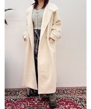 スタンドカラーロングコート