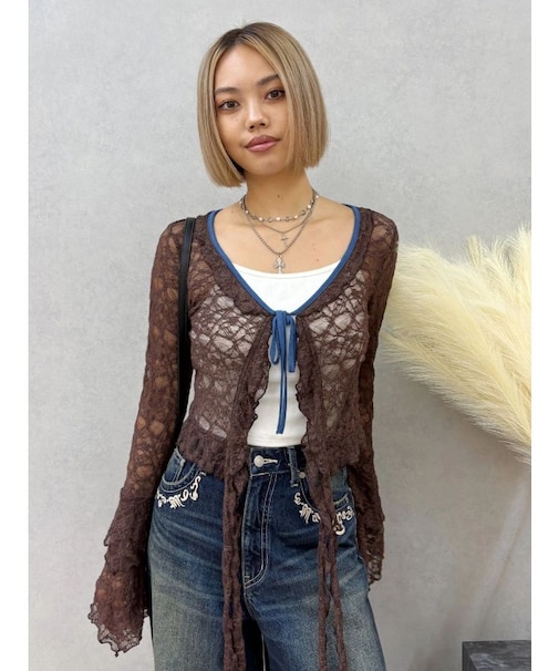 レースグランジデザイントップス