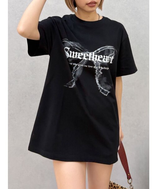 フロントリボングラフィックBIG Tシャツ