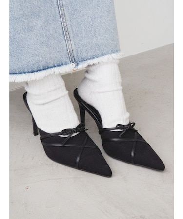 バイカラーヒールサンダル