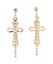 CROSS CHAIN ピアス