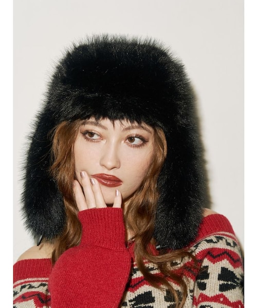 フェイクファーフライトキャップ｜エヴリスの通販｜&mall（アンド