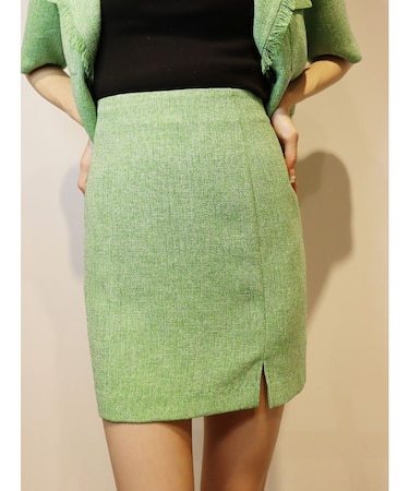 サマーツイードミニスカート【セットアップ着用可能】