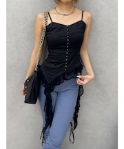 レースフリルキャミソール