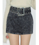 タイトワイドベルトミニスカート