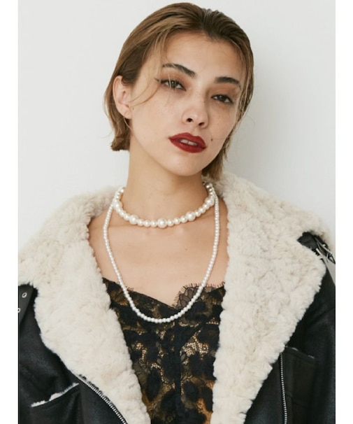 PEARL CHAIN 2連ネックレス