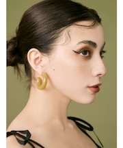 MARBLE HOOPピアス