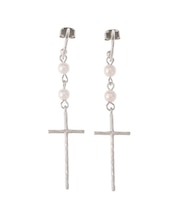 LONG CROSS MOTIF ピアス