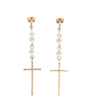 LONG CROSS MOTIF ピアス