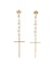 LONG CROSS MOTIF ピアス