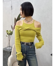 マルチウェイオフショルニットトップス