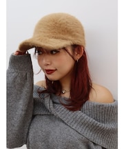 フェイクファーキャップ