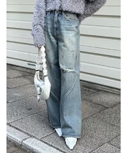グランジルーズワイドデニムパンツ