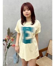 フロントロゴオーバーサイズTシャツ