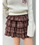 フリルチェックミニスカート