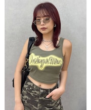 スプレーグラフィックタンクトップ