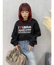 グラフィックショートスウェット