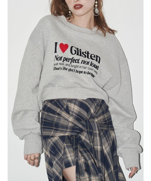 グラフィックショートスウェット