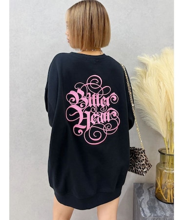 Bitter Heart BIG スウェットトップス