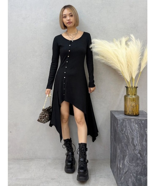 ロングスリットワンピース