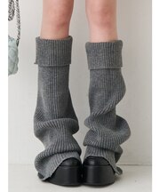 レッグウォーマーセットチャンキーヒールローファー