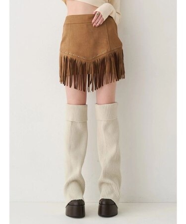 レッグウォーマーセットチャンキーヒールローファー