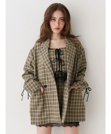 レースアップテーラードジャケット【セットアップ着用可能】