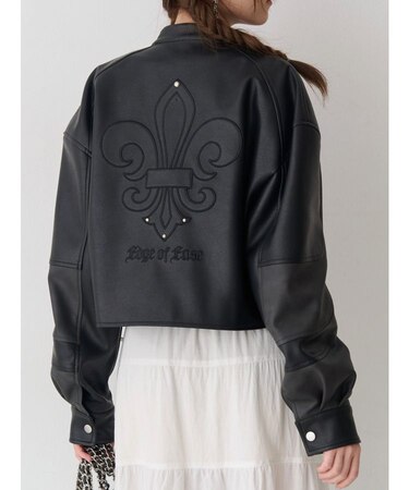 エンブレムドッキングバイカーブルゾン【セットアップ着用可能】